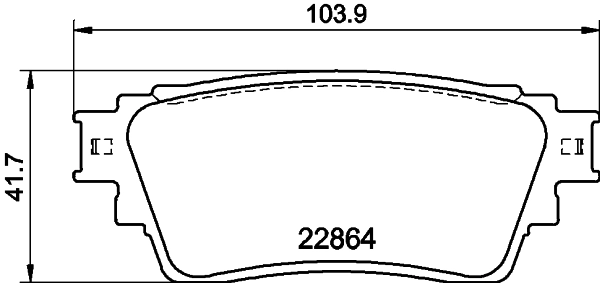 Купити 8DB355040501 HELLA Задні колодки