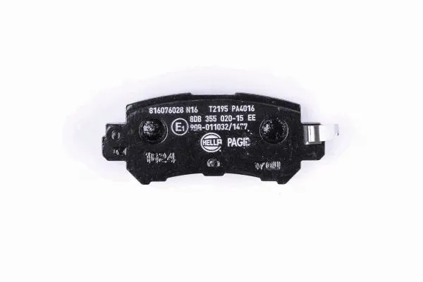 Задні дискові колодки HELLA 8DB355020151