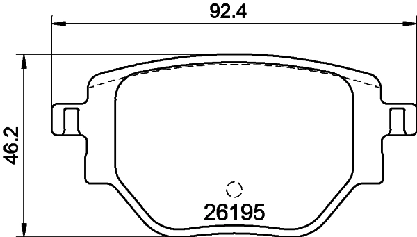 Задні дискові колодки Opel 1681449980