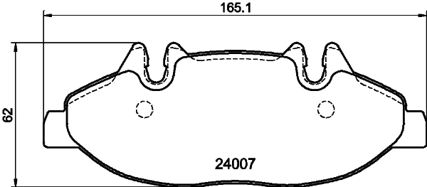 8DB355010651 HELLA Передні гальмівні колодки
