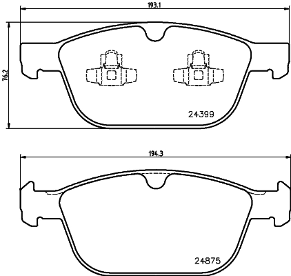 Тормозні колодки HELLA 8DB355014541