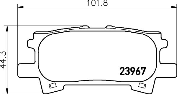 Задні гальмівні колодки 23996 Power Stop