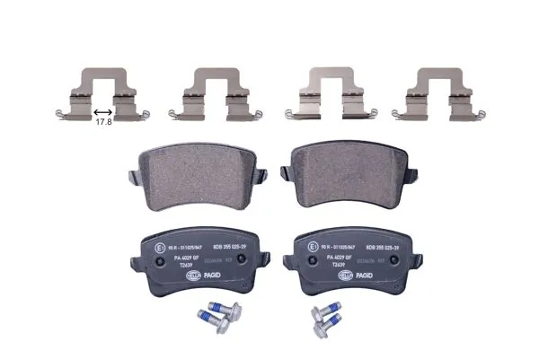 Задні дискові колодки HELLA 8DB355025391