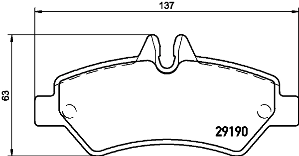8DB355005351 HELLA Колодки гальмівні задні, дискові