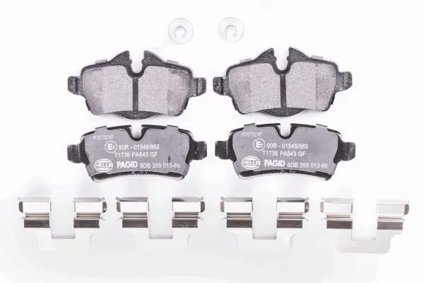 Задні дискові колодки HELLA 8DB355013661