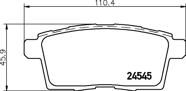 8DB355013261 HELLA Колодки гальмівні задні, дискові