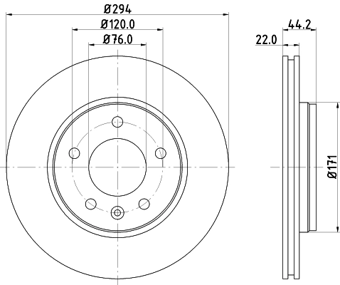 8DD355109701 HELLA Дискові гальма