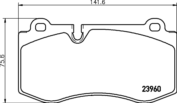 8DB355011401 HELLA Передні гальмівні колодки