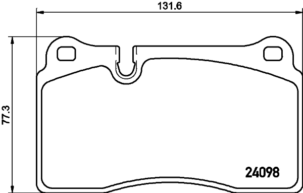 8DB355011851 HELLA Передні гальмівні колодки