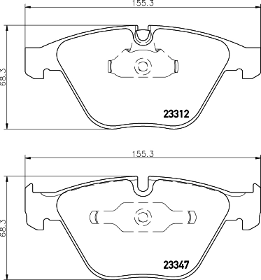 8DB355009271 HELLA Передні гальмівні колодки