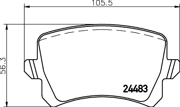 Задні гальмівні колодки HELLA 8DB355025331 ціна, від 34.44 USD