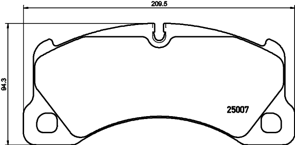 8DB355015801 HELLA Передні гальмівні колодки