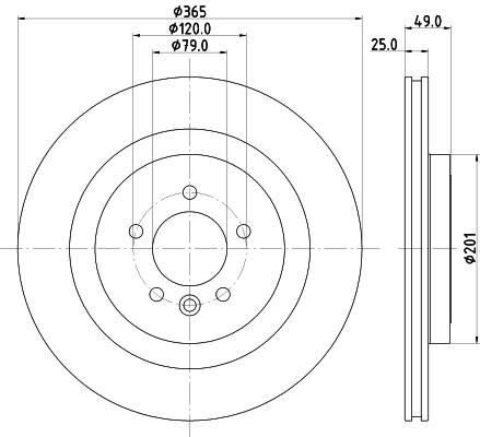 8DD355126641 HELLA Дискові гальма