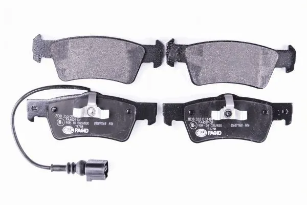 Задні гальмівні колодки 8DB355013841 HELLA