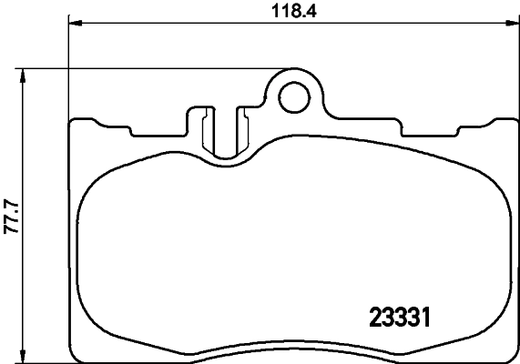 8DB355009861 HELLA Передні гальмівні колодки