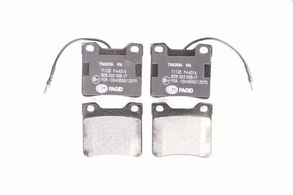 Задні дискові колодки HELLA 8DB355008171
