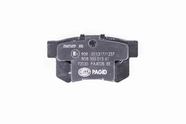 Задні гальмівні колодки 8DB355015611 HELLA