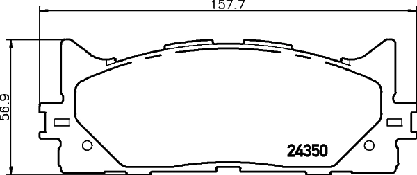 8DB355012401 HELLA Передні гальмівні колодки
