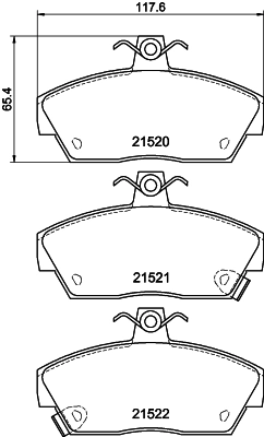 GBP90314 Land Rover Передні гальмівні колодки