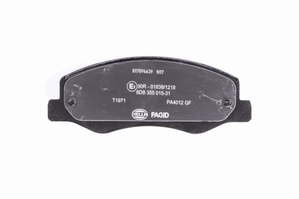 Задні дискові колодки HELLA 8DB355015311