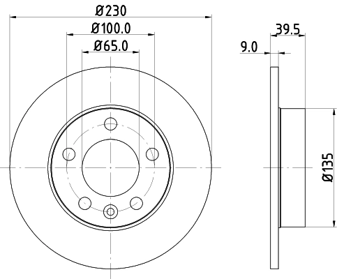 8DD355105411 HELLA Дискові гальма