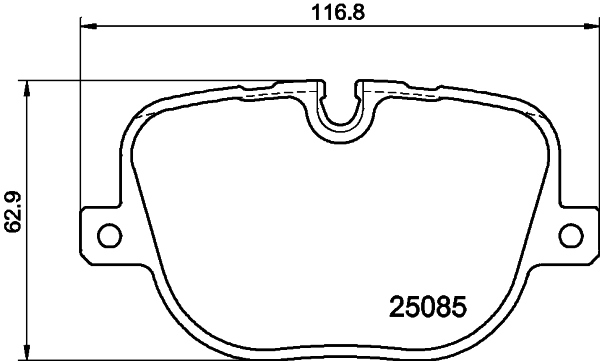 8DB355015451 HELLA Колодки гальмівні задні, дискові