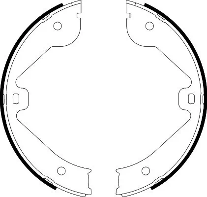 8DA355050601 HELLA Гальмівні колодки ручника