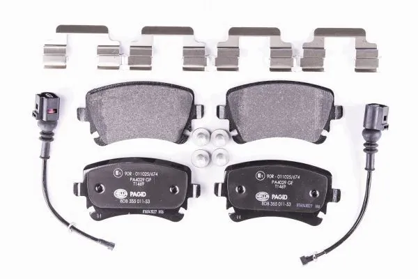Задні дискові колодки HELLA 8DB355011531