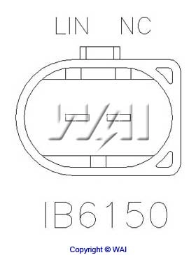 Реле зарядки генератора WAI IB6150 ціна, від 32.30 USD
