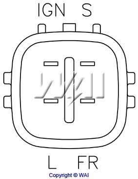 Реле зарядки генератора WAI IN6015 ціна, від 23.25 USD