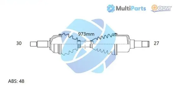 Піввісь передня, права Hyundai Sonata VII седан (LF) (2014 - 2023) ціна, від 103.34 USD
