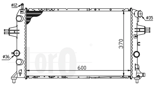 Радіатор основний Opel 9202501 ціна, від 55.74 USD