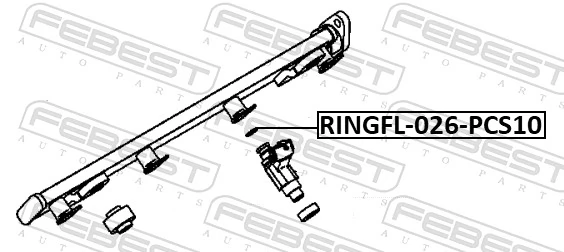RINGFL026PCS10 Febest Кільце інжектора