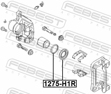 1275H1R Febest Ремкомплект заднього гальмівного супорта