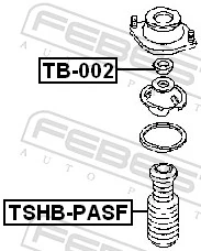 TSHBPASF Febest Пильник стійки передньої