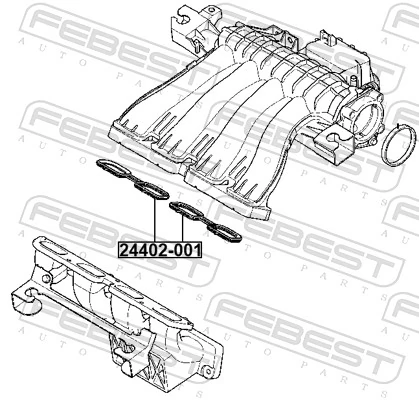 Прокладка впускного колектора на Renault Clio III BR01, CR01