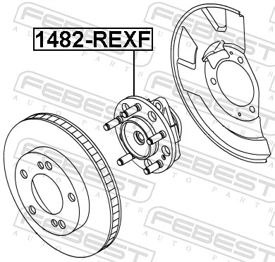 1482REXF Febest Маточина (передня)