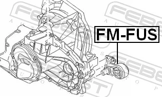 FMFUS Febest Задня подушка двигуна
