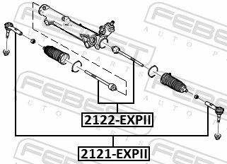 2122EXPII Febest Тяги кермові