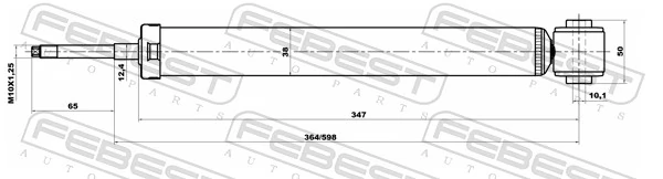 Амортизатор задній 96410116 Opel