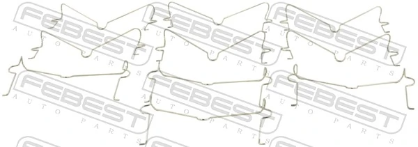 0103002PCS10 Febest Ремкомплект торм. колодок