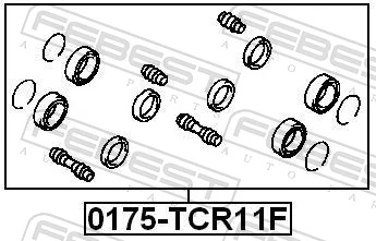 0175TCR11F Febest Ремкомплект гальмівної системи