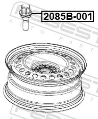 2085B001 Febest Болти до колеса