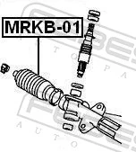 MRKB01 Febest Пильник рульового механізму/рейки, правий