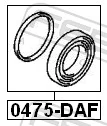 0475DAF Febest Ремкомплект гальмівної системи