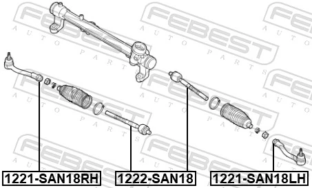 Купити Рульовий наконечник Hyundai Santa Fe IV TM, TMA