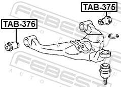 Сайлентблок переднього важеля AAMTO1197 Tenacity