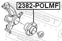 2382POLMF Febest Маточина (передня)