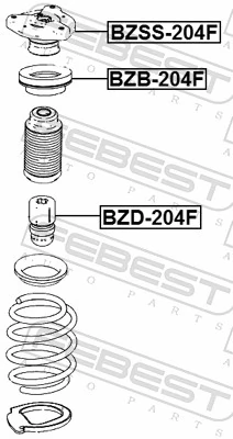 BZB204F Febest Підшипник опори амортизатора