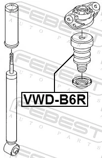 VWDB6R Febest Буфер заднього амортизатора